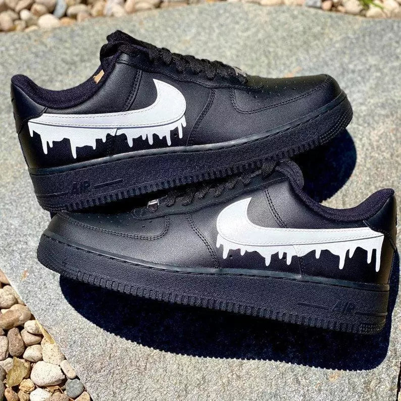 Nike Air Force One Black Drip Edition